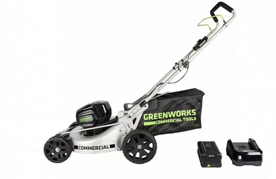 Greenworks Akku-Rasenmäher 82V/46cm mit 2,5Ah Akku und Ladegerät GC82LM46