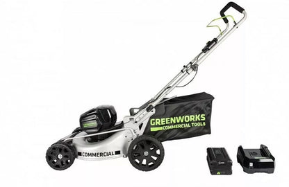 Greenworks cordless lawnmower 82V/51cm with 2.5Ah battery and charger GC82LM51